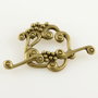 G684 Inchizatori toggle bronzate 40x28mm