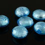 ST702 Banuti sticla murano albastru deschis 15x9mm