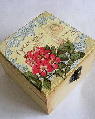 cutie lemn decorata 18939