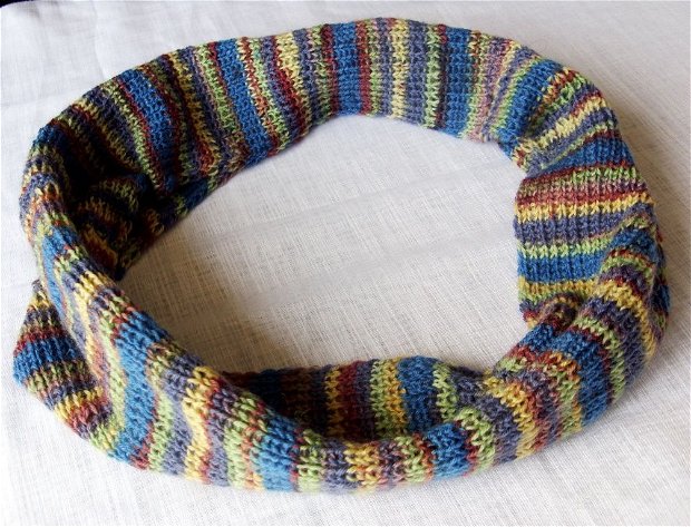 Fular circular tricotat unisex