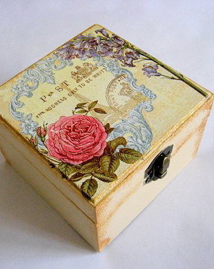 cutie lemn decorata 18940