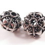 3090 - Margele argintii 16x13mm