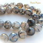Agate dragon veins fatetate 10 mm