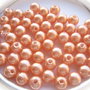(10 b) Perle acril portocalii 8 mm