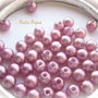 (10 b) Perle acril roz venetian 8 mm