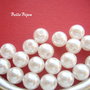 (10 b) Perle acril albe 8 mm