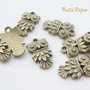 Bufnita finisaj bronz 20x12 mm
