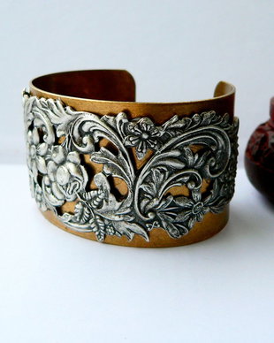 Victorian Floral Cuff