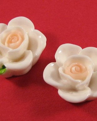 3111 8buc Cabochon rasina floare trandafir 20mm