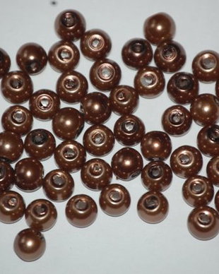 LPE618 - perle maro deschis 6 mm