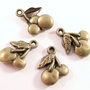 3154 - 4buc Charms cirese 17x12mm