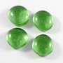 3167 - 4 buc Cabochon sticla verde clear 18-21mm