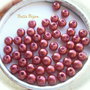 (10 b) Perle acril grena aprox 8 mm