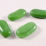 3168 - 4 buc Cabochon sticla verde 22-26x12-14mm