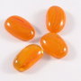 3175 - 4buc Cabochon sticla orange 21-23x13-14mm