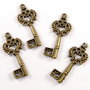 3199 - 6 buc Charms bronz cheite
