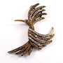 3213 - Pandantiv Phoenix bronz cristale sticla