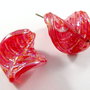 3245 - (2buc) Margele sticla lampwork 30x25mm