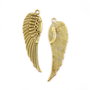Pandantiv aripa, auriu antichizat, 52x16 mm (cod 11-197)
