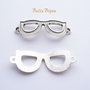 Rame ochelari finisaj argintiu antichizat 2x15x42 mm