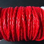 SNUR IMPLETIT ECOPIELE ROSU - 4 MM ( 1 M )