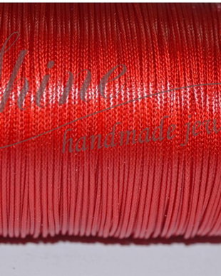 Snur polyster, rosu,  1mm