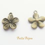 Floricica cu 5 petale finisaj bronz 3x19x21.5 mm