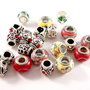 3257 - MIX (21buc)  Margele pandora, aliaj argintiu, ceramica
