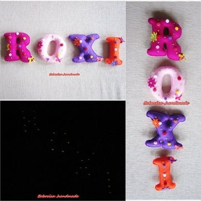 Litere decorative pufoase -Roxi