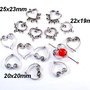 3271 - 14buc MIX Margele distantiere argintiu