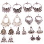 3275 - 18buc Mix chandelier argintiu invechit