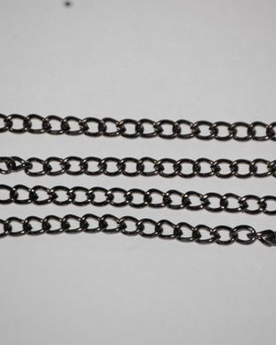 LL6 - lant negru gun 4x3 mm