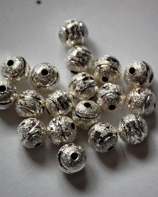 LMD1 - margele decorative argintii 8 mm