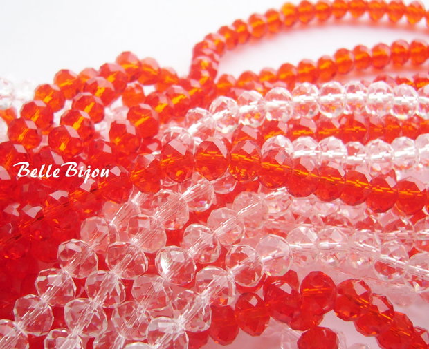 (10 b) Cristale fatetate din sticla cristal clear aprox 8x6.5-7 mm