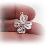 1b charm / pandantiv  trifoi placat argint 21x18mm (sp 67)