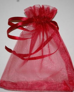 LAE16 - saculet organza grena