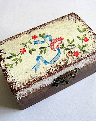 cutie lemn decorata 21244