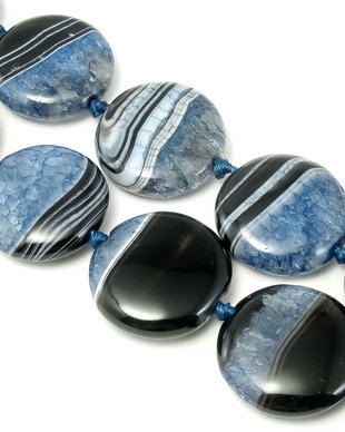 Agate Drusy, banuti 25x7 mm (cod 1-40)