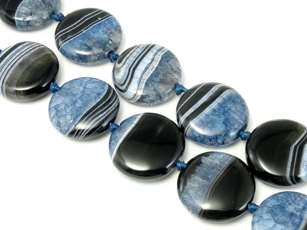 Agate Drusy, banuti 25x7 mm (cod 1-40)