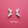 Aripi de inger argintii 3x7.5x21 mm