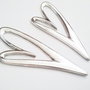 1b Pandantiv argintat , inima , dimensiuni mari 58x24mm