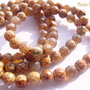 Agate fatetate vopsite in nuante de maron - capucino - caramiziu aprox 6 mm