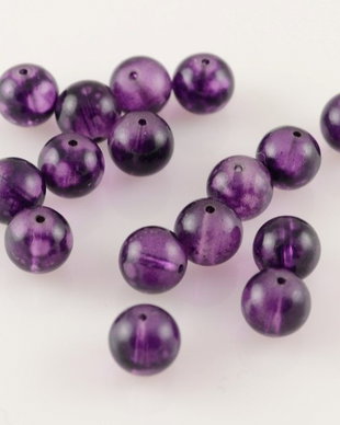 Re9 (20b) Margele din sticla vopsita mov 8mm
