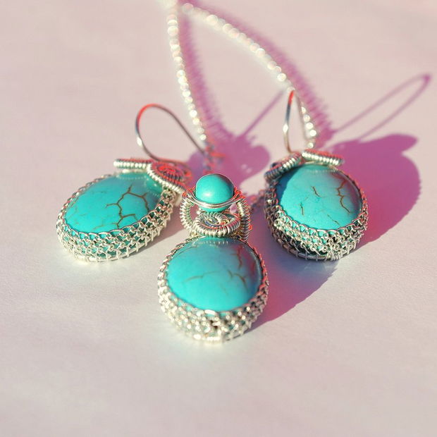 Set " Turquoise Drops "