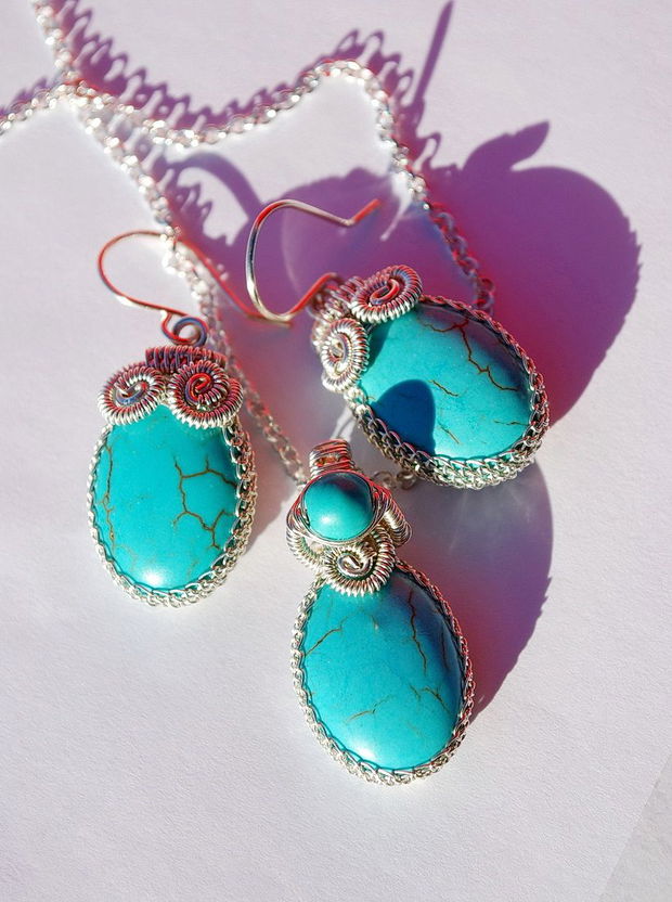 Set " Turquoise Drops "