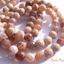 Agate fatetate vopsite in nuante de nude-maroniu aprox 6.5 mm