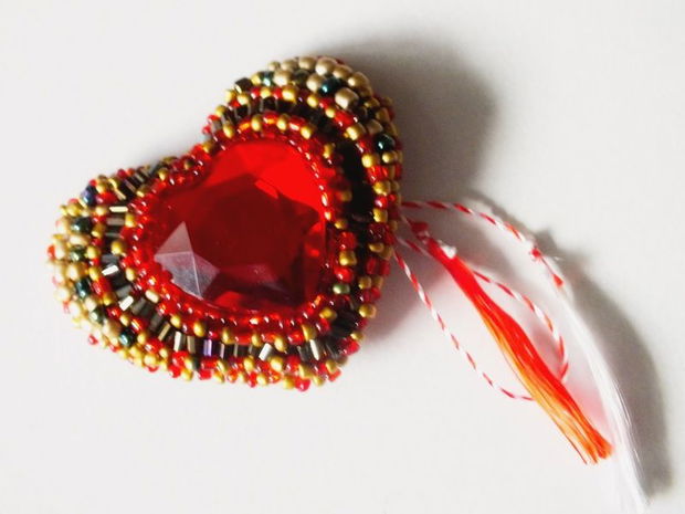 Brosa Inimioara - Martisor