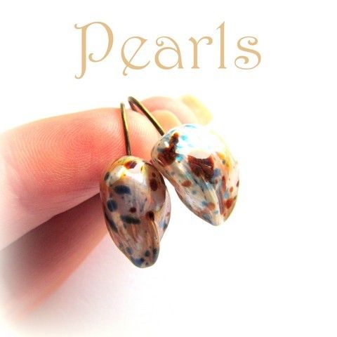 PEARLS - CERCEI PERLE/BRONZ