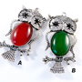 3292 - 1buc Pandantiv bufnita 62x31mm