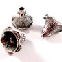 3296 - Capacel decorativ argintiu 22x18mm